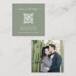 Carte D'accompagnement Site mariage   Photo d'analyse de code QR 