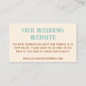 Carte D'accompagnement Site mariage QR Code Cowboy Pays Ouest (Devant)