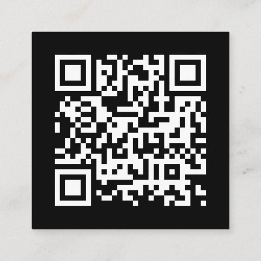 Carte D'accompagnement Site mariage | QR Code Elegant photo RSVP (Dos)