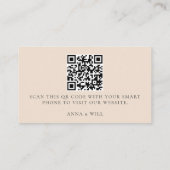 Carte D'accompagnement Site mariage QR Code Ocean Sky Blue Mariage (Dos)