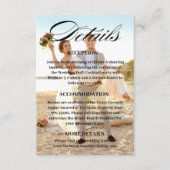 Carte D'accompagnement Site mariage QR Code Photo - Registre RSVP etc (Devant)