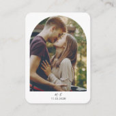 Carte D'accompagnement Site mariage QR Code Photo RSVP (Dos)