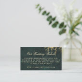 Carte D'accompagnement Site mariage QR Code Vins forestiers enchantés (Debout devant)