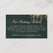 Carte D'accompagnement Site mariage QR Code Vins forestiers enchantés (Devant)