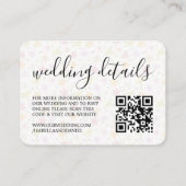 Carte D'accompagnement Site mariage | RSVP QR Code Lys tropicales Photo (Dos)