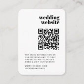 Carte D'accompagnement Site mariage | RSVP QR Code Photo Retro (Devant)