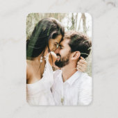 Carte D'accompagnement Site mariage | RSVP QR Code Photo Retro (Dos)