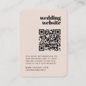 Carte D'accompagnement Site mariage | RSVP QR Code Photo Retro (Devant)