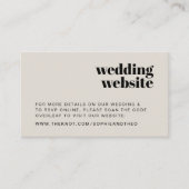 Carte D'accompagnement Site mariage | RSVP Scannable QR Code Retro (Devant)