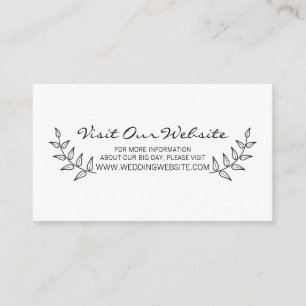 Carte D'accompagnement Site Mariage Rustic Laurels