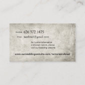 Carte D'accompagnement Site Mariage Rustic Wood Filigree | gris (Dos)