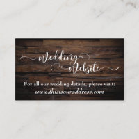 Site mariage | Script blanc et bois Brown rustique