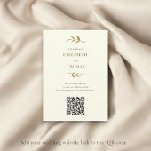 Carte D'accompagnement Site mariage traditionnel moderne code qr