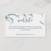 Carte D'accompagnement Site QR Code couleur bleue moderne simple (Devant)