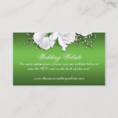 Carte D'accompagnement Site vintage Green Floral Mariage (Devant)