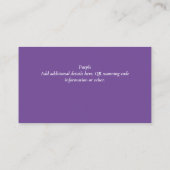 Carte D'accompagnement Site Web de Code QR de Budget RSVP Détails de Mari (Dos)