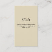 Carte D'accompagnement Site Web de Code QR de Budget RSVP Détails d'Hôtel (Devant)