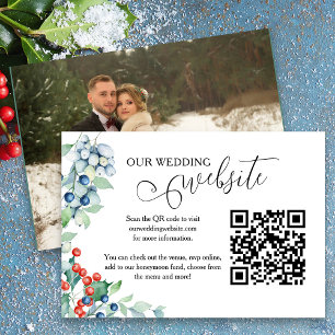 Carte D'accompagnement Site Web de Mariage aux Baies de Houx pour un Mari
