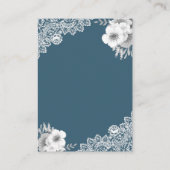 Carte D'accompagnement Site Web de Mariage avec Code QR de Réponse en Den (Dos)