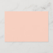 Carte D'accompagnement Site Web de Mariage Boho Rétro Pêche Orange (Dos)