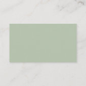 Carte D'accompagnement Site Web de Mariage Calligraphié avec Code QR Vert (Dos)
