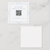 Carte D'accompagnement Site Web de Mariage Code QR (Devant / Derrière)