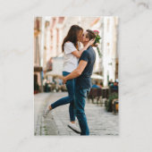 Carte D'accompagnement Site Web de Mariage | Code QR Scan Photo (Dos)