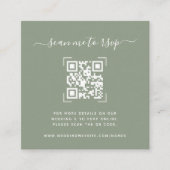 Carte D'accompagnement Site Web de Mariage | Code QR Scan Photo  (Devant)