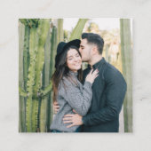Carte D'accompagnement Site Web de Mariage | Code QR Scan Photo  (Dos)