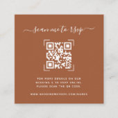 Carte D'accompagnement Site Web de Mariage | Code QR Scan Photo  (Devant)