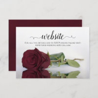 Site Web de mariage élégant pour Rose de Bourgogne