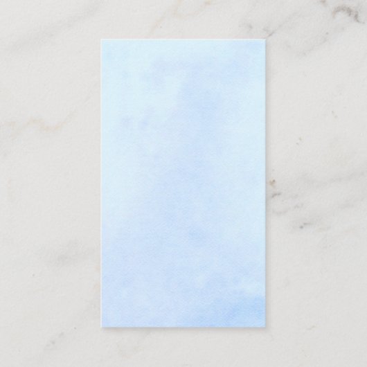 Carte D'accompagnement Site Web de Mariage - Ensemble Bleu Pivoine (Dos)