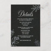 Carte D'accompagnement site web de mariage minimal simple classique (Devant)