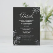 Carte D'accompagnement site web de mariage minimal simple classique (Debout devant)
