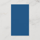 Carte D'accompagnement Site Web de Mariage Moderne Classique Bleu Palm Be (Dos)