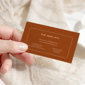 Carte D'accompagnement Site Web de Mariage Simple Boho Terracotta