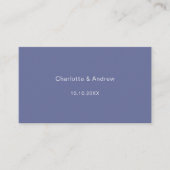 Carte D'accompagnement Site web de réponse mariage bleu QR code RSVP (Devant)