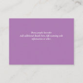 Carte D'accompagnement Site Web Détails Cadeaux QR CODE Mariage (Dos)