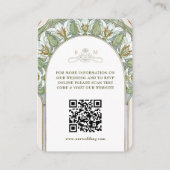 Carte D'accompagnement Site Web du Code QR des Oiseaux de Paradis (Devant)