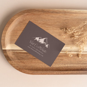 Carte D'accompagnement Site web du Mariage campagnard Clear Mountain