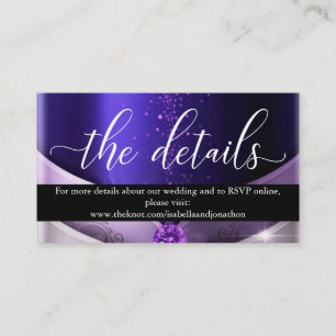 Carte D'accompagnement Site Web du Mariage de calligraphie de script viol
