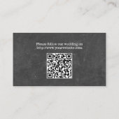 Carte D'accompagnement Site Web du Mariage du tableau de bord de tourneso (Dos)