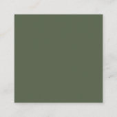 Carte D'accompagnement Site Web du Mariage QR Code Sage (Dos)
