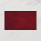 Carte D'accompagnement Site Web du Mariage Royal Red White Silver Boho (Dos)