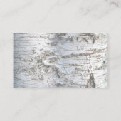 Carte D'accompagnement Site Web du Mariage Rustic Silver Birch Tree (Dos)