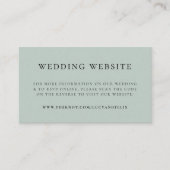 Carte D'accompagnement Site web | Elegant Chic RSVP QR Code (Devant)