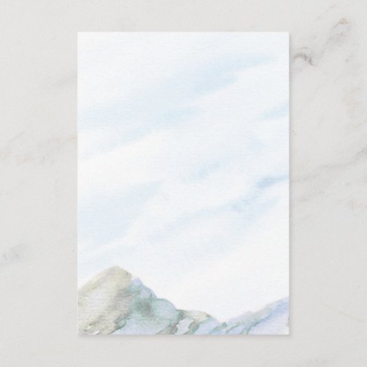 Carte D'accompagnement Site Web mariage 2 Photo QR Code Mountain Meadow (Dos)