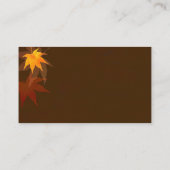 Carte D'accompagnement Site Web Mariage de automne de la feuille d'érable (Dos)