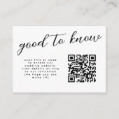 Carte D'accompagnement Site Web Mariage de calligraphie végétale minimale (Devant)
