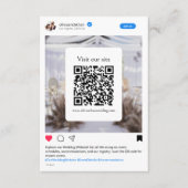 Carte D'accompagnement Site Web Mariage de médias sociaux Funny moderne (Devant)